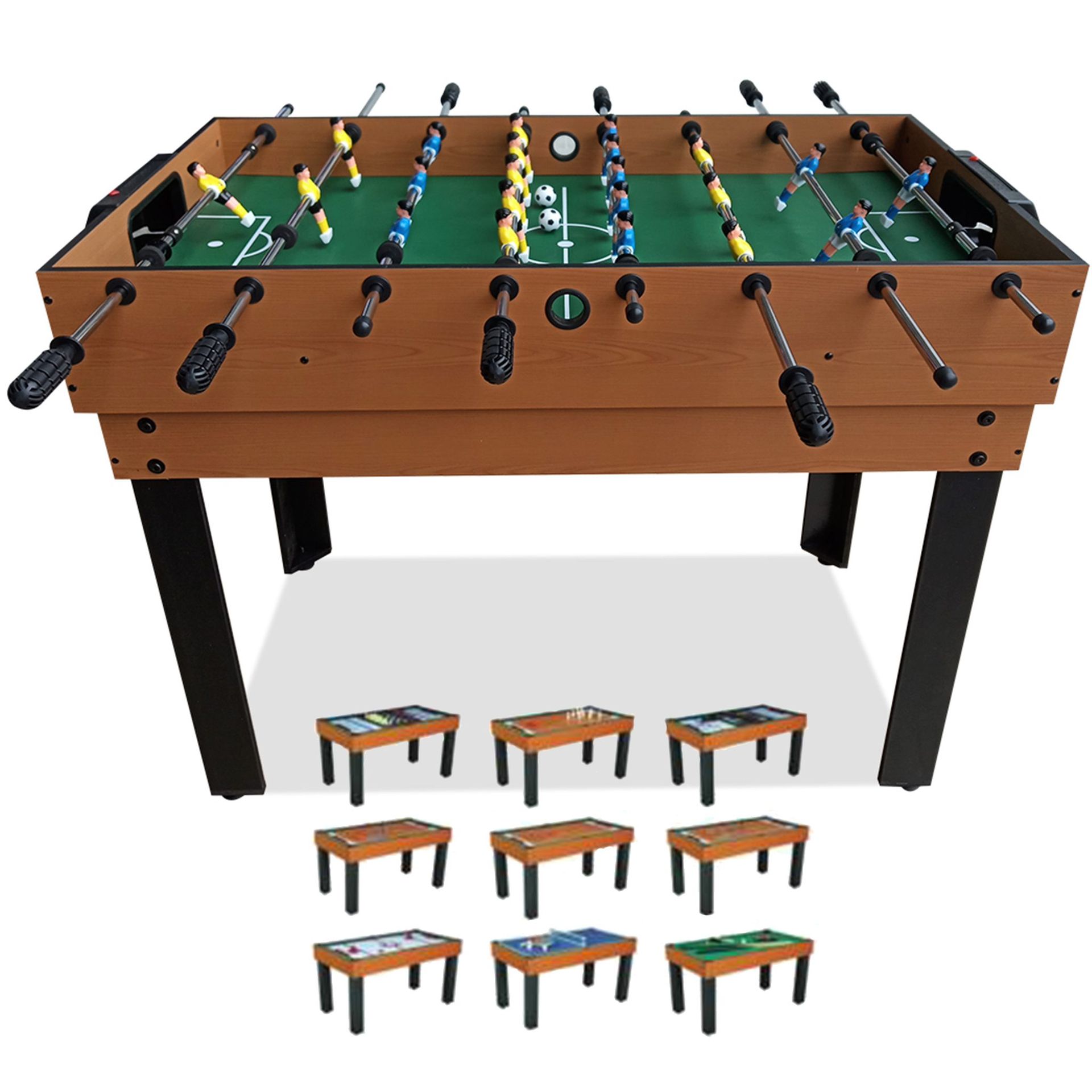 Multi spelbord 9-i-1 | 122 x 61 cm -