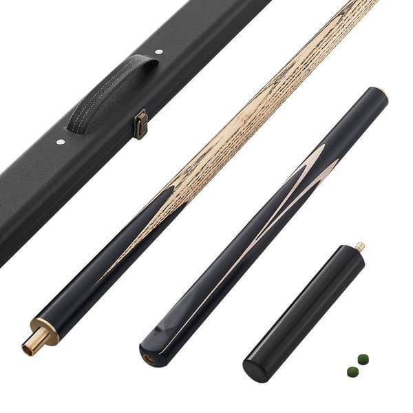 Snookerkö - 2-delad Biljardkö - 145 cm Längd - 9,7 mm Läderspets - 538 g Vikt - Förlängning - Träfodral