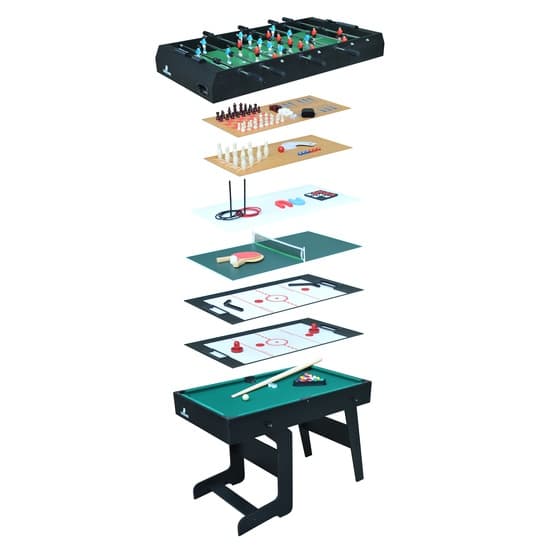 Spelbord Multi - 16 Spel - Svart
